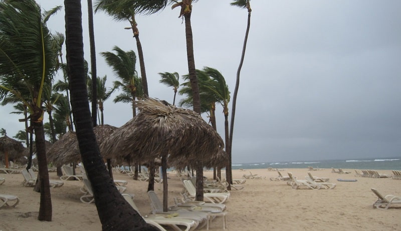 Período de maior incidência aos furacões em Punta Cana