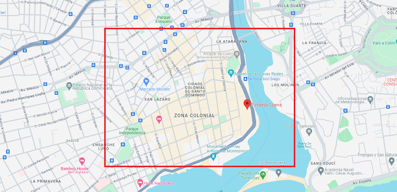 La Fortaleza de Santo Domingo: Mapa