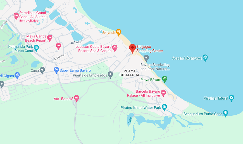 Bibijagua Shopping Center: Mapa